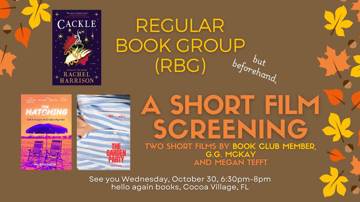 RBG October Book Club: Cackle + Short Film Screening