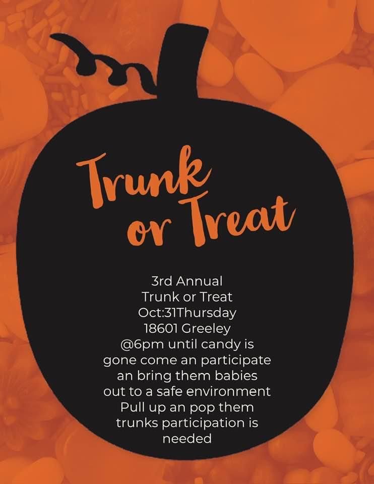 3rd Annual Trunk or Treat