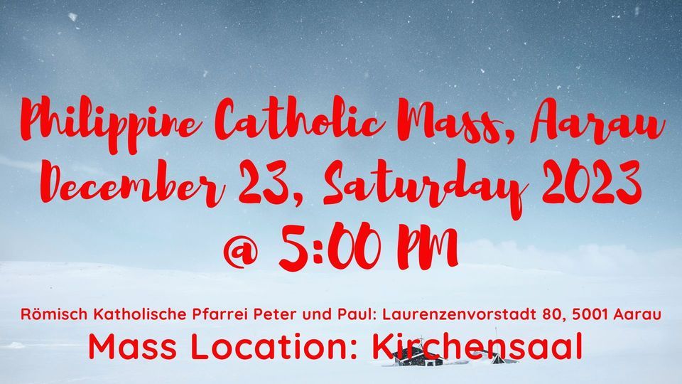 Philippine Catholic Mass & Christmas Party, Aarau (Kirchensaal