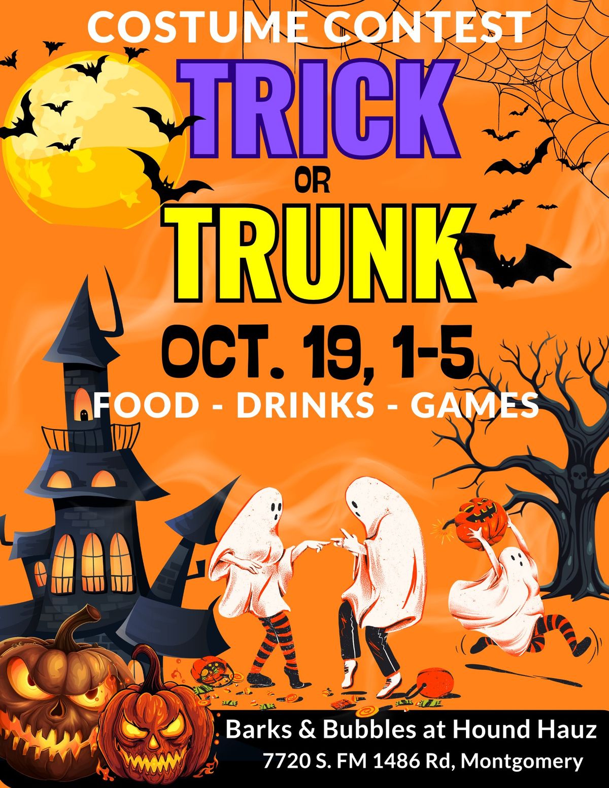 Trick or Trunk Family Friendly Halloween Fun at Hound Hauz