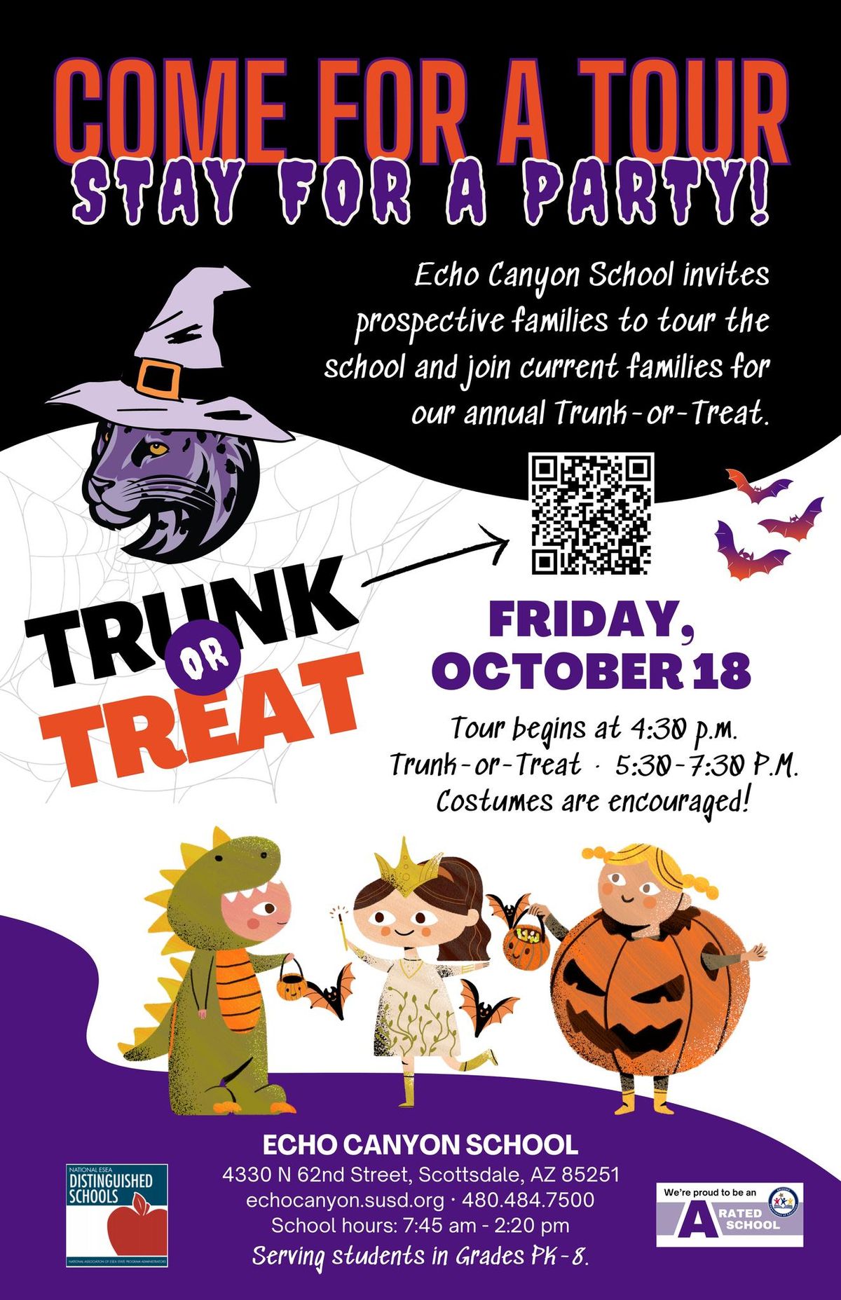 Echo Canyon School Tour and Trunk-or-Treat