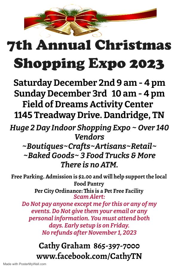 Christmas Shopping Expo Field of Dreams Activity Center, Dandridge