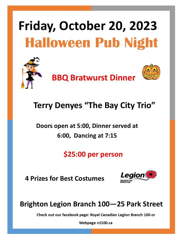 Halloween Dance Brighton Legion Brighton Legion October 20, 2023