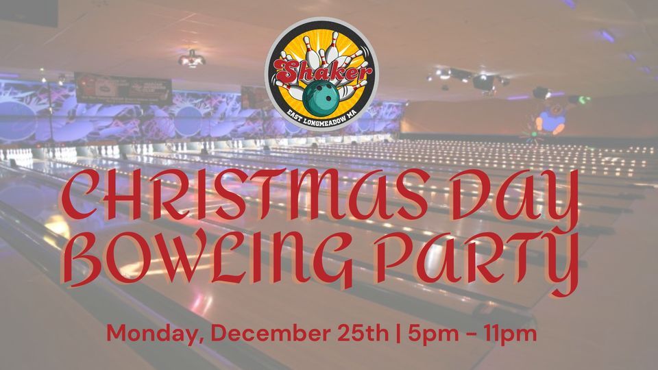 Christmas Day Bowling Party Shaker Bowl, Longmeadow, MA December 25