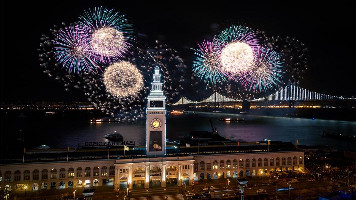 NEW YEARS EVE 2024 LIVE FIREWORKS ON THE EMBARCADERO OPEN BAR