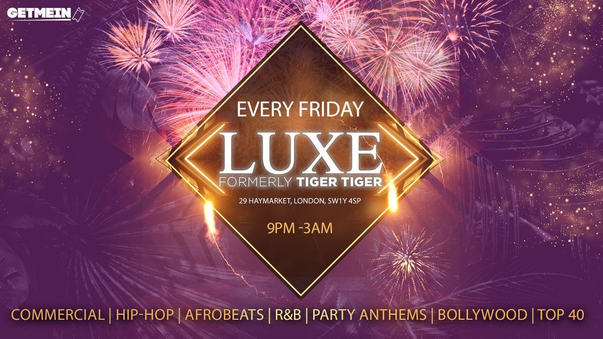 HALLOWEEN PARTY @ TIGER TIGER Luxe \/\/ Hip-Hop, Afrobeats, Reggaeton, R&B, Bollywood, Club Anthems