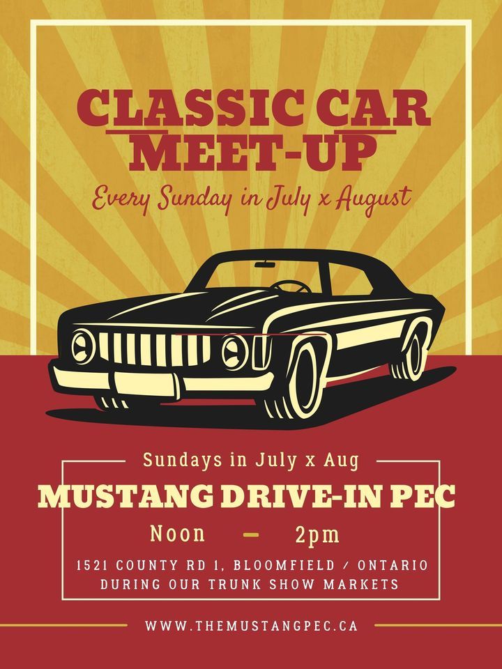 Classic, Sport & Vintage Car Meet Up Mustang DriveIn PEC Mustang