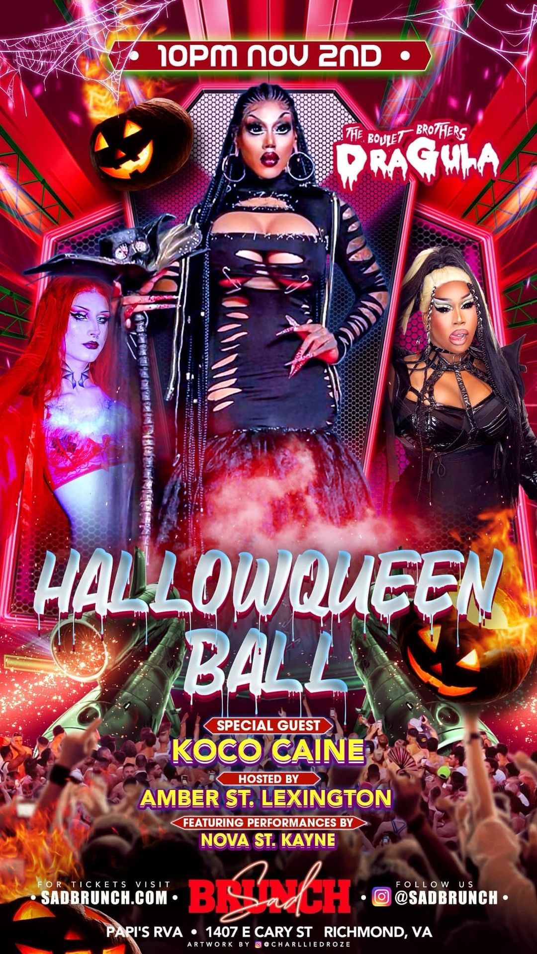 HallowQueen Ball w\/ Koco Caine from Dragula!