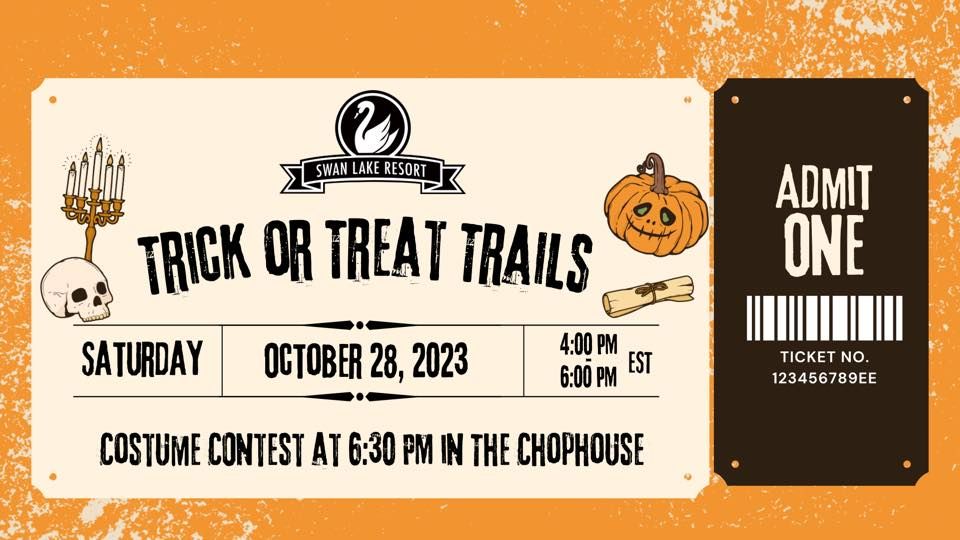 Trick or Treat Trails 2023 Swan Lake Resort, Plymouth, IN October