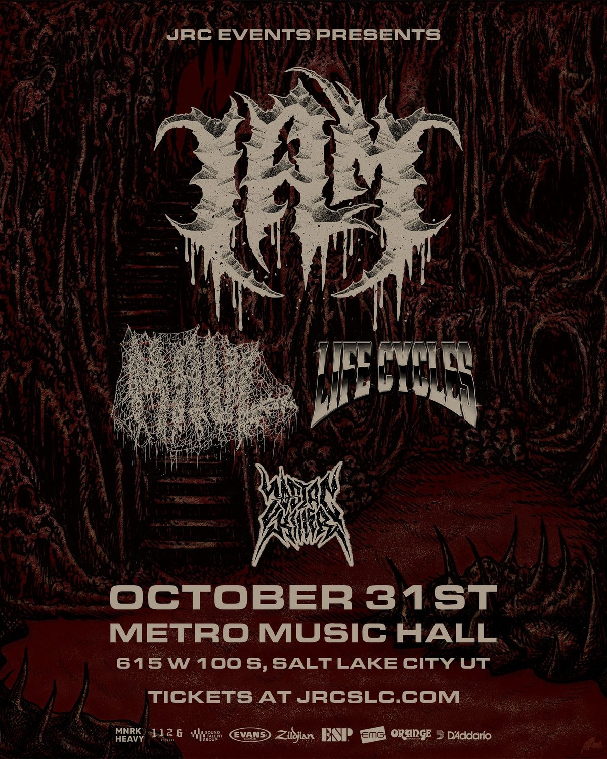 I Am, Life Cycles, Maul, Zodiac Killer - Halloween Show! at Metro Music Hall