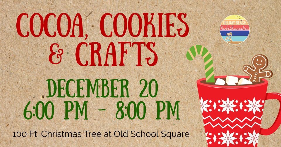 Cocoa, Cookies and Crafts 100 Ft. Christmas Tree, 51 N. Swinton Ave., Delray Beach December