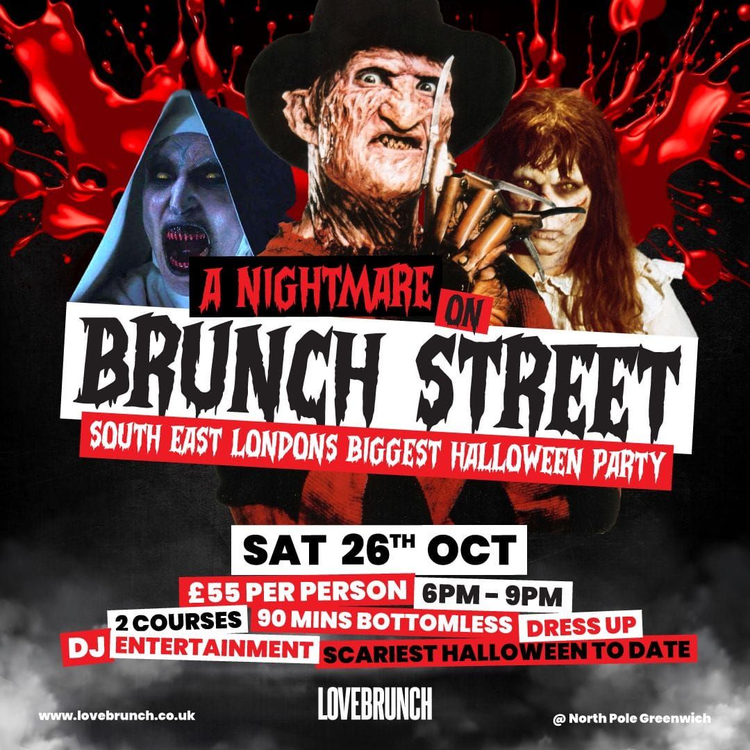 \ud83c\udf83LOVEBRUNCH HALLOWEEN\ud83c\udf83 FREDDY KRUEGER - THE NUN - THE EXORCIST - NIGHTMARE ON BRUNCH STREET