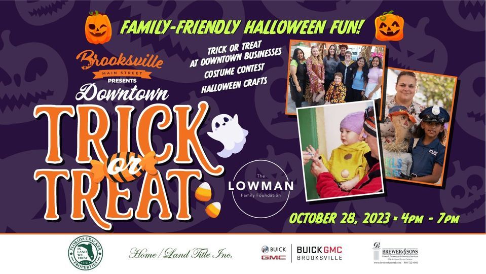 Downtown TrickOrTreating Downtown Brooksville October 28, 2023