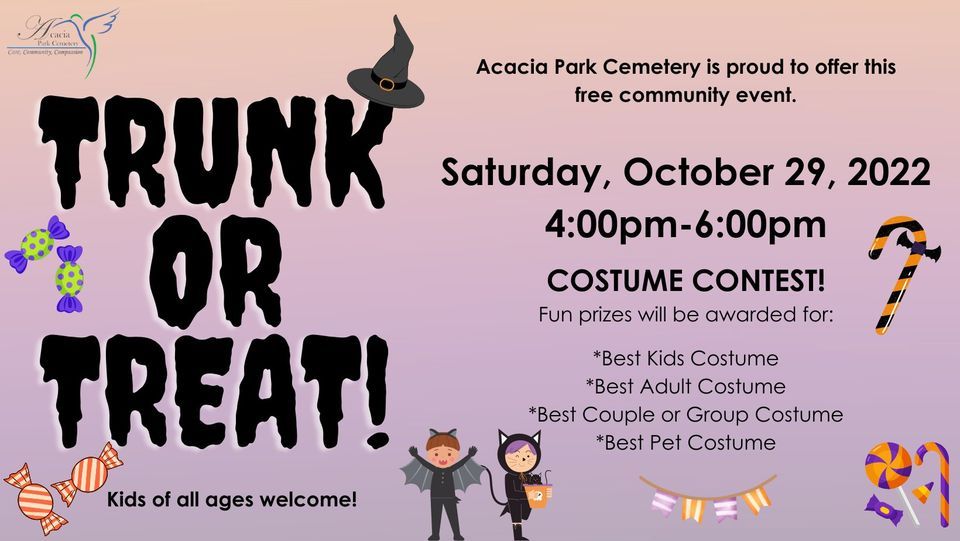 Trunk or Treat - Kids of all ages welcome!