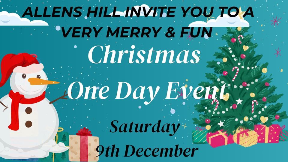 Christmas One Day Event Allens Hill Competition Centre, Pershore, EN