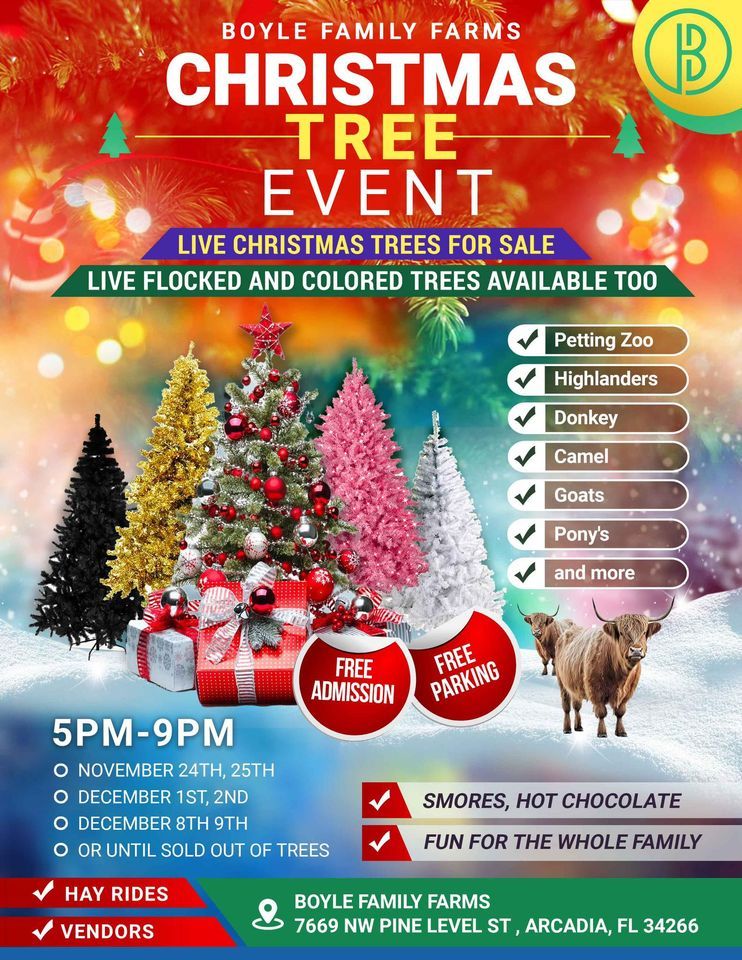 Christmas Tree Event 7669 Pine Level St, Arcadia, FL December 8, 2023
