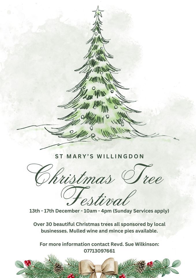 Christmas Tree Festival St Marys Willingdon St Marys Church Willingdon, Lewes, EN December Christmas Tree Festival St Marys Willingdon St Marys Church Willingdon, Lewes, EN December