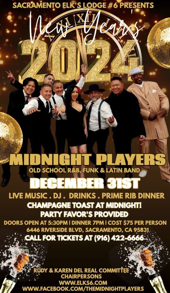 New Years Celebration 2024 Sacramento Elks Lodge 6 December 31 to