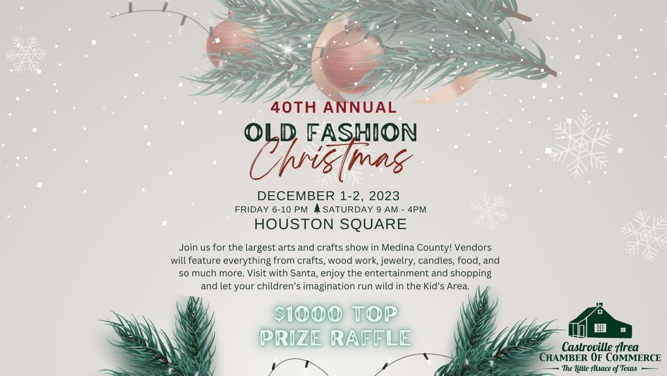 Old Fashion Christmas in Castroville Houston Square, Atascosa, TX