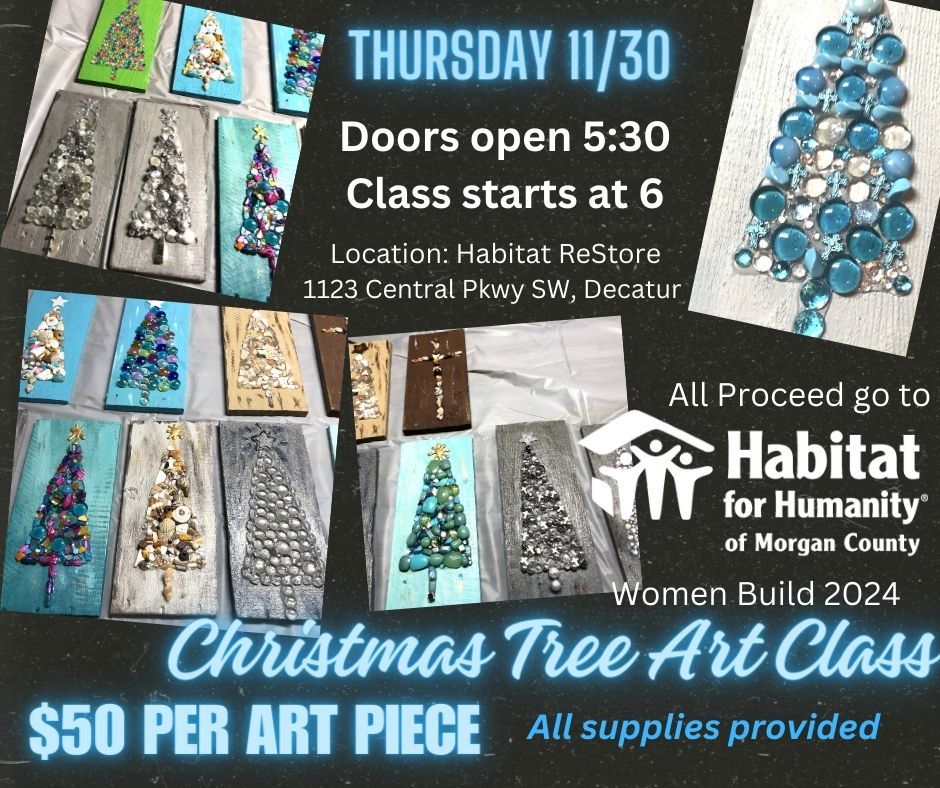 Christmas Tree Art Class Habitat RestoreDecatur 1123 Central Parkway