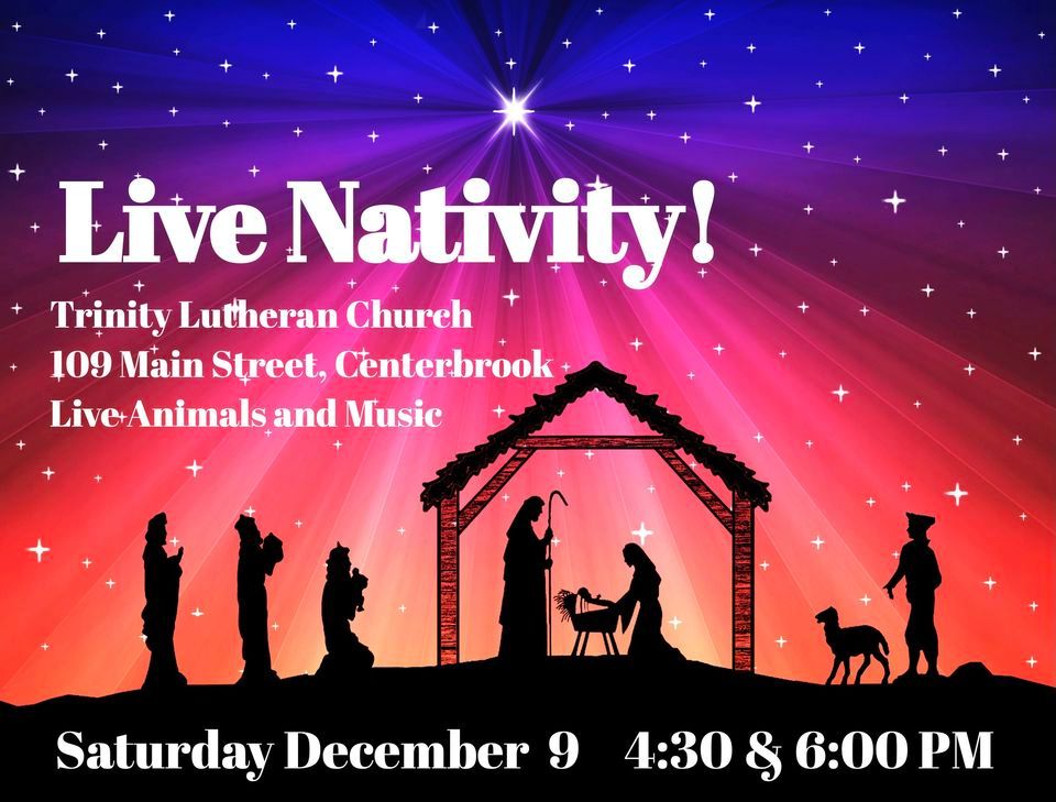 Live Nativity! Trinity Lutheran Centerbrook December 9, 2023