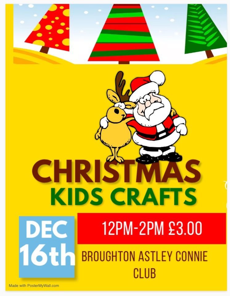 Christmas Crafts Broughton Astley Conservative Club December 16, 2023