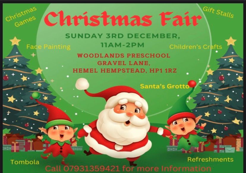 Woodlands Christmas Fete Woodlands preschool, Hemel Hempstead, EN