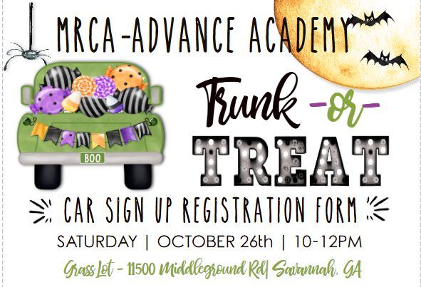 Advance Academy at MRCA's Annual Trunk or Treat