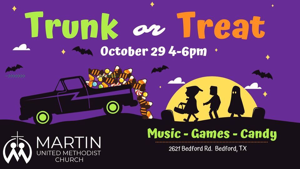 Trunk or Treat Martin United Methodist Church, Bedford, TX October