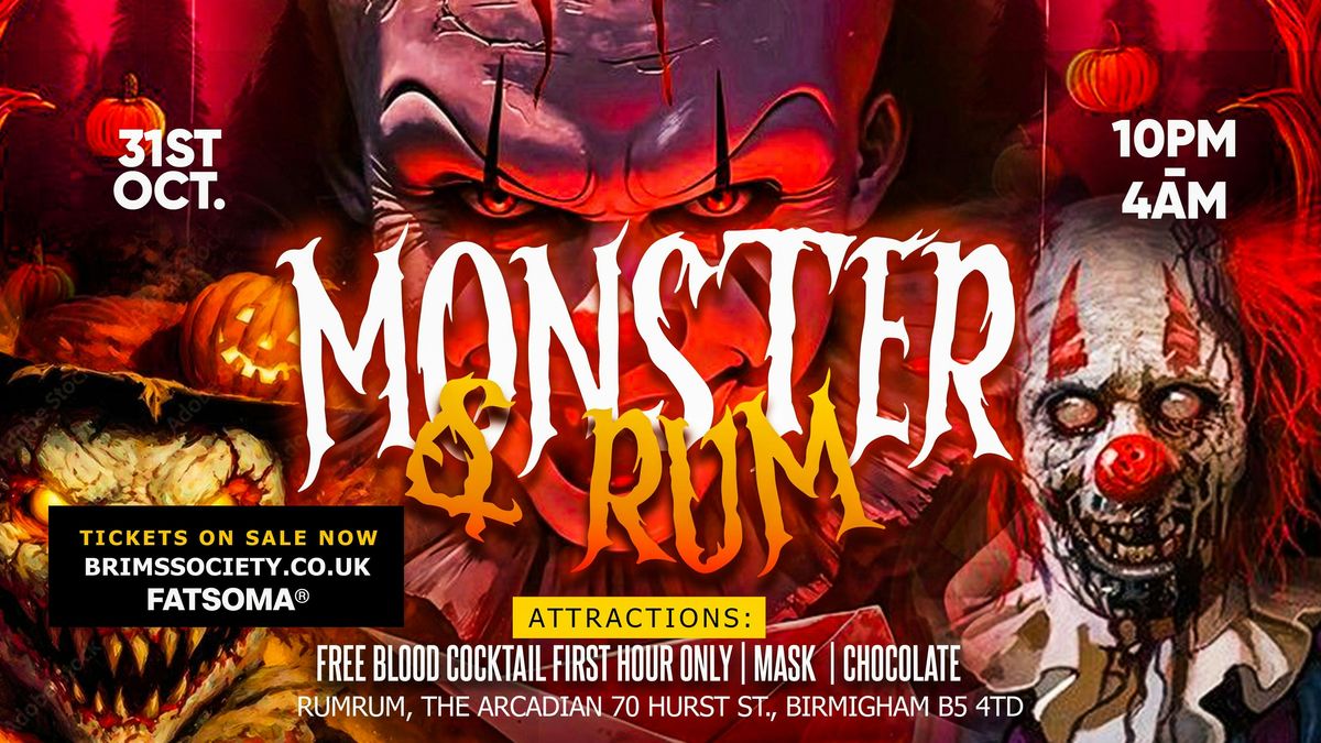 \ud83d\udc7b\ud83c\udf83 MONSTER &amp; RUM \u2013 HALLOWEEN SPECIAL \ud83c\udf83\ud83d\udc7b