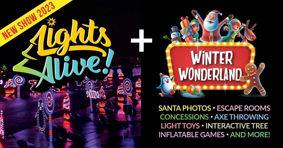 Lights Alive DriveThru Christmas Lights + Winter Wonderland Park