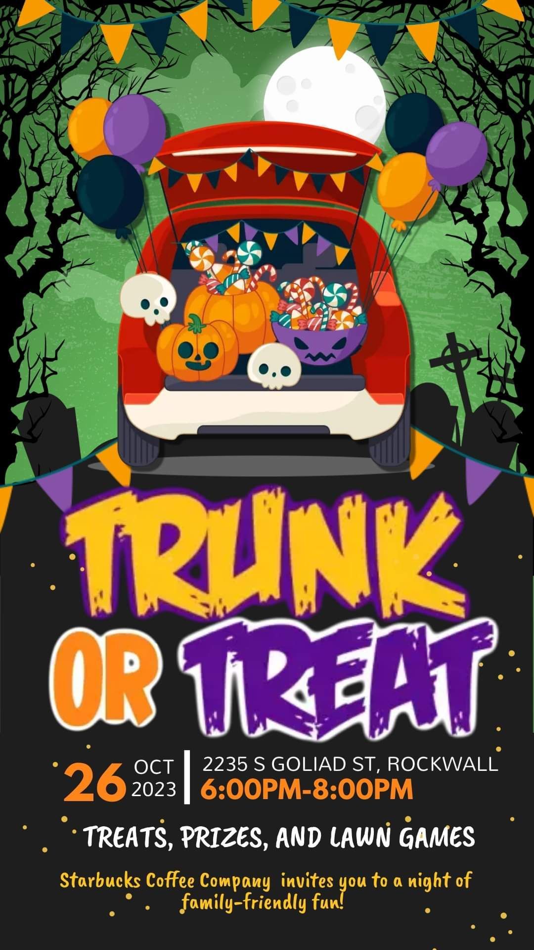 Starbucks Trunk-or-Treat