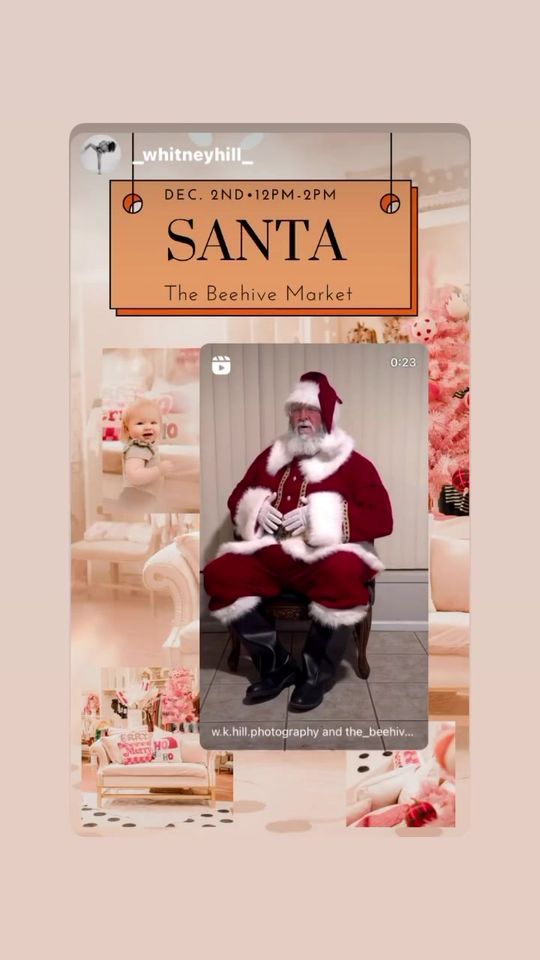 Santa Claus! The Beehive Market, Midland, TX December 2, 2023