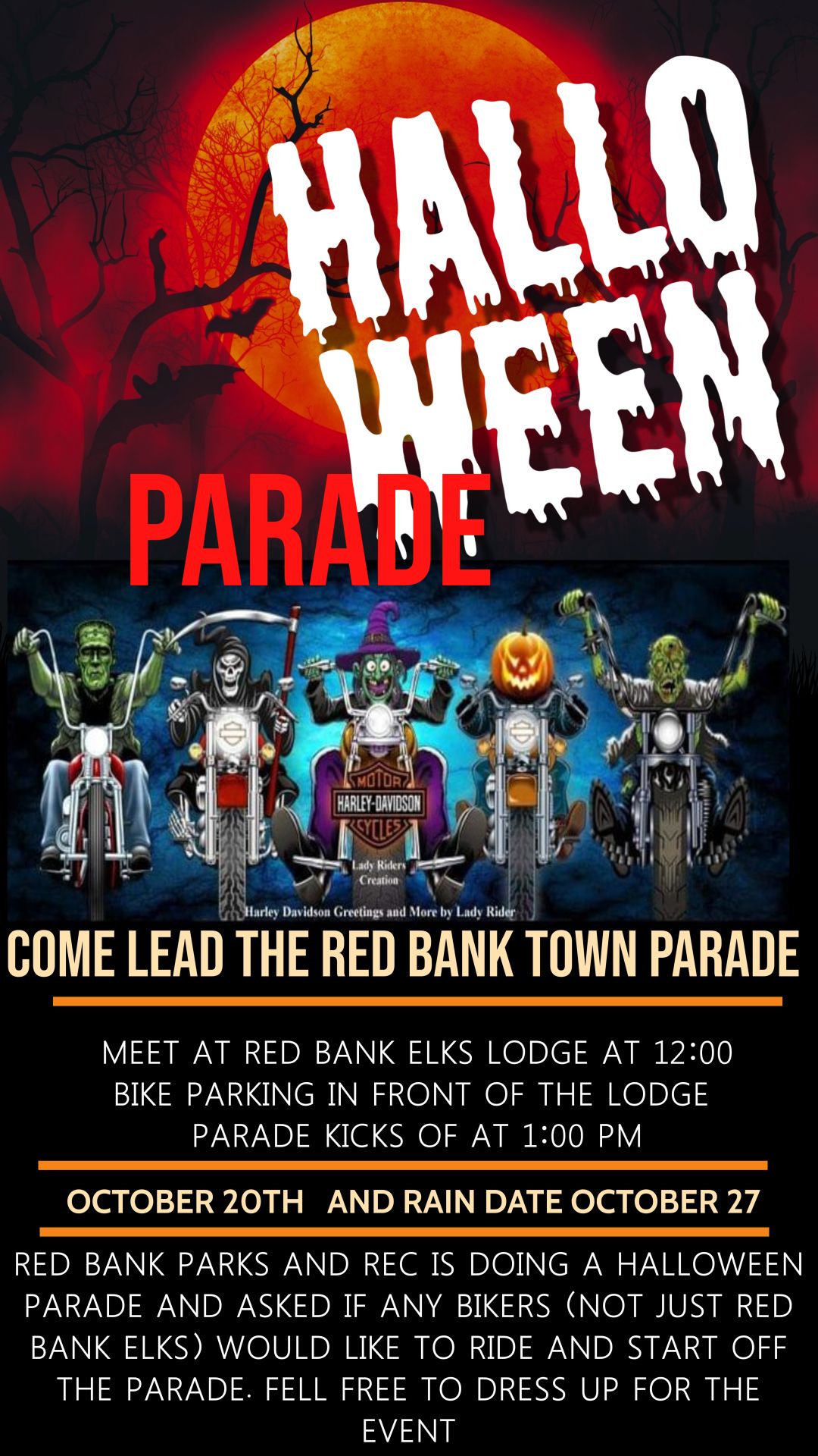 Red Bank Halloween Parade Kickoff