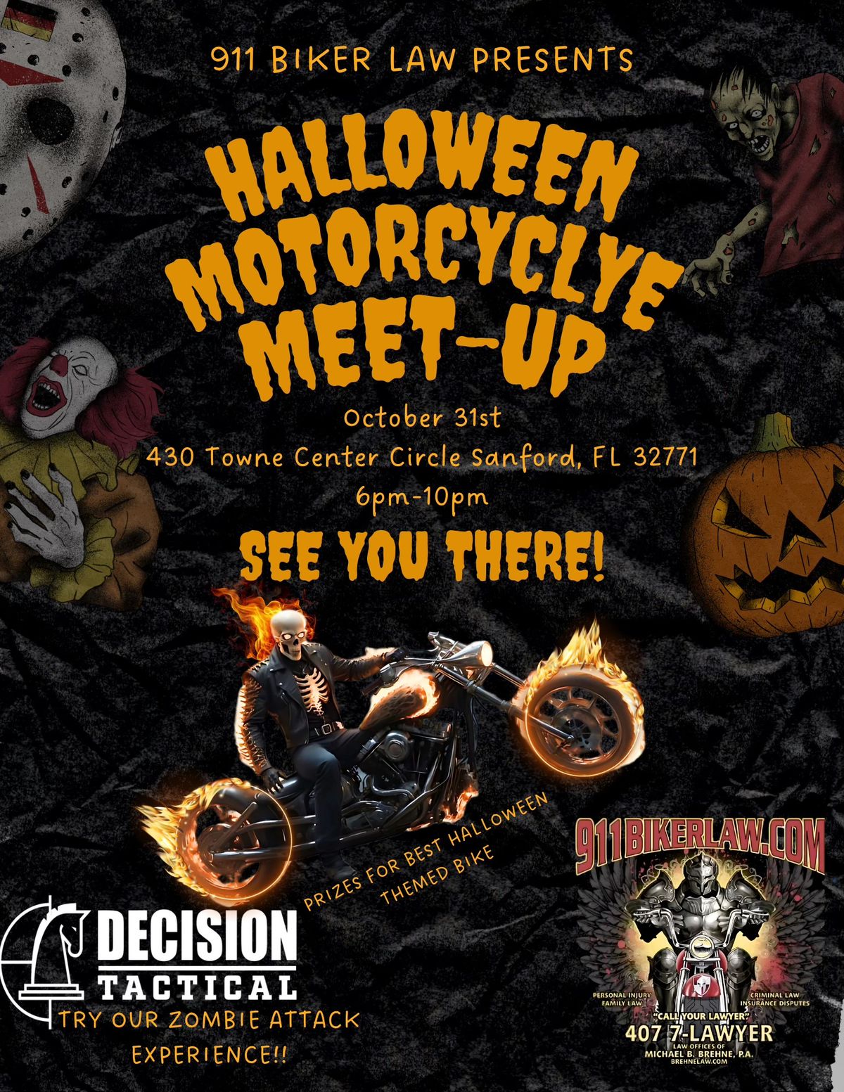 Halloween Motorcycle Meetup at Decision Tactical