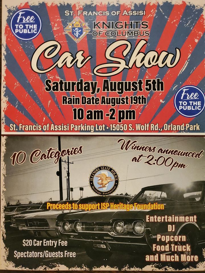 Car Show | St. Francis of Assisi - Orland Park, IL | August 5, 2023