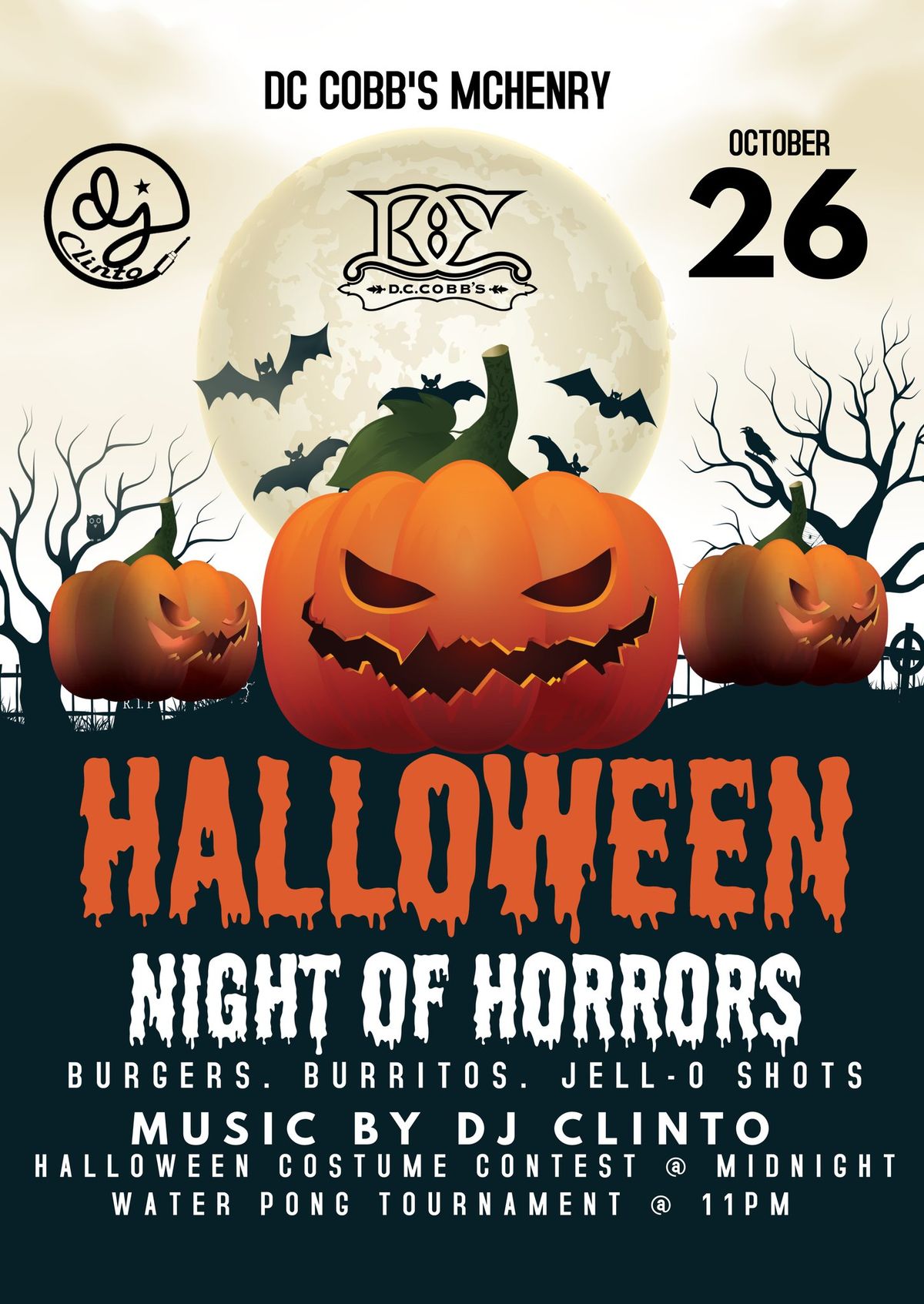 HALLOWEEN NIGHT #1\ud83c\udf83\ud83d\udc7b - DC COBBS MCHENRY