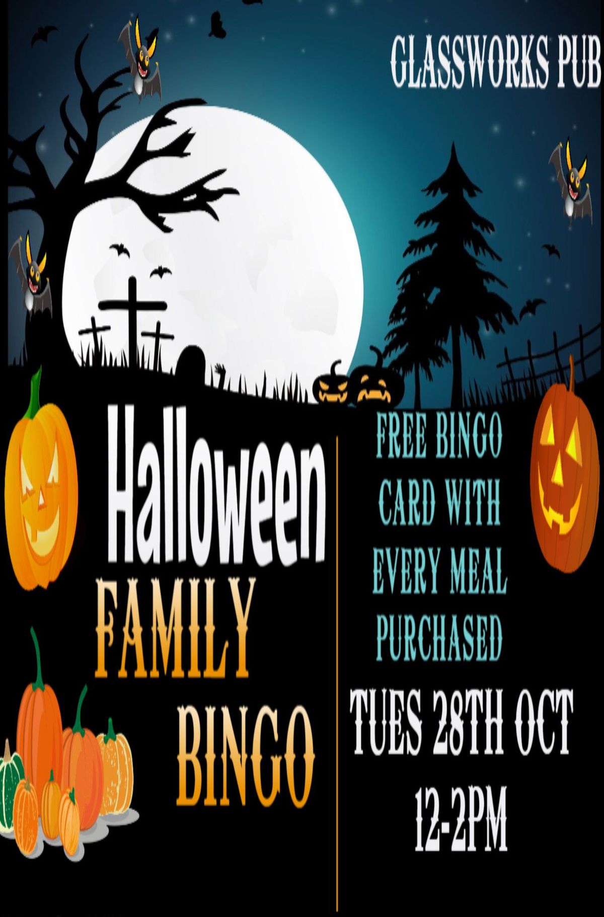 Family Halloween Prize Bingo