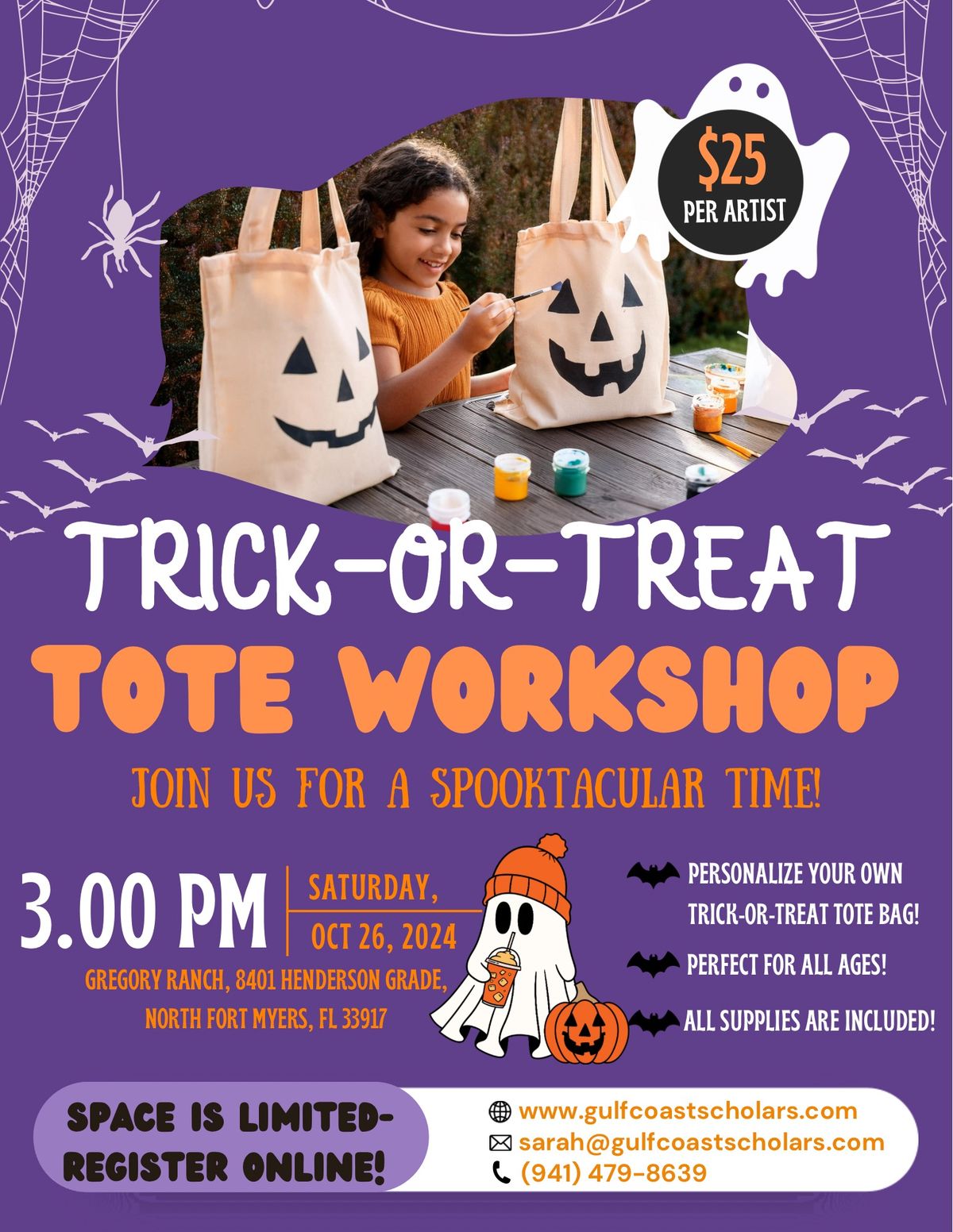 Trick-or-Treat Tote Workshop