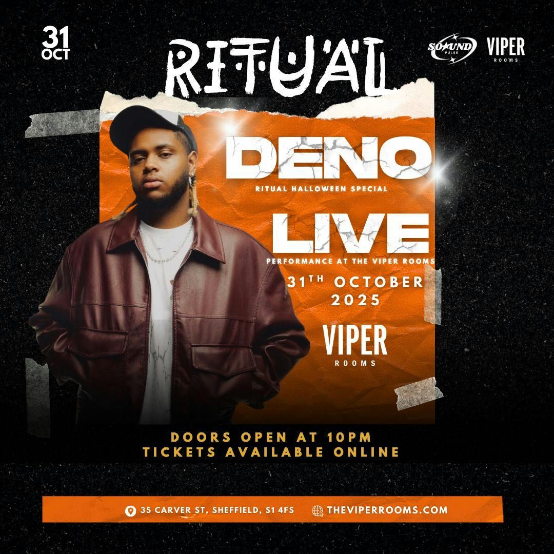 Ritual Fridays presents Halloween Special:: DENO LIVE for SPOOKY SEASON!!!