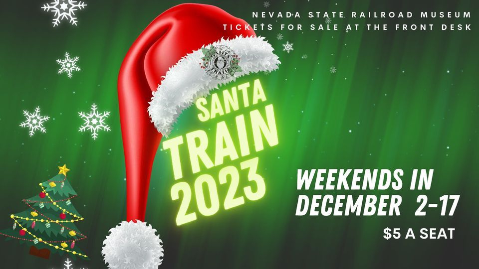Santa Train Nevada State Railroad Museum, Carson City December 2, 2023