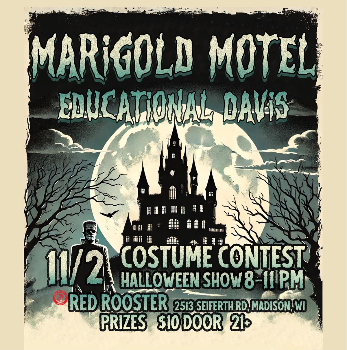 Marigold Motel And Educational Davis: Halloween Show and Costume Contest 