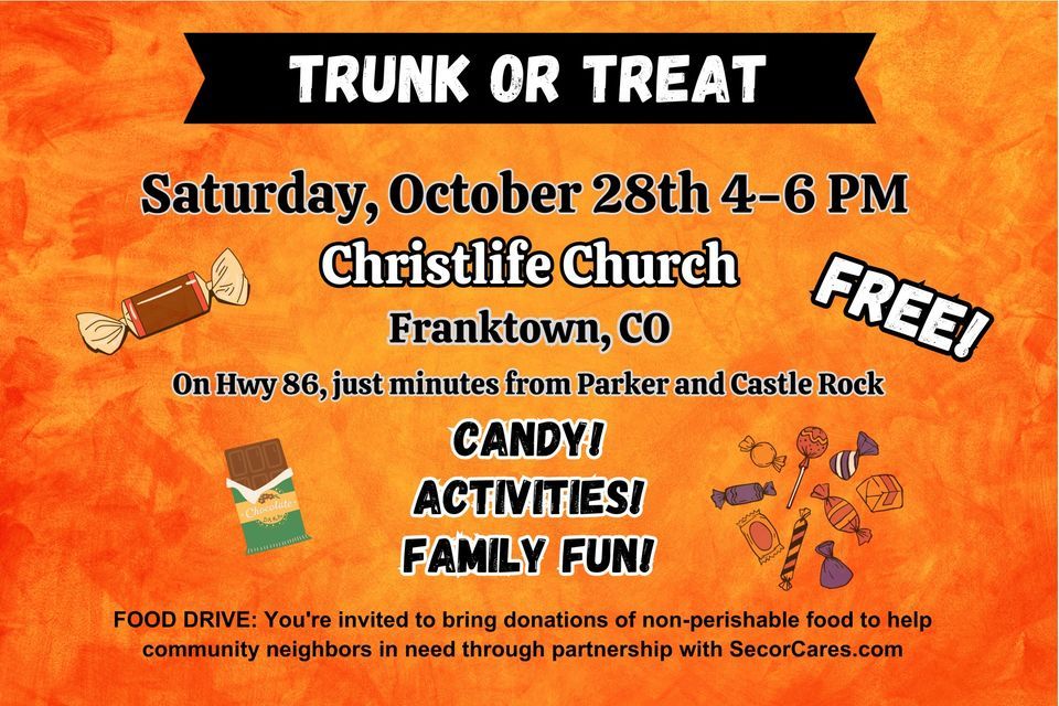 Trunk Or Treat | ChristLife Community Church, Franktown, CO | October ...
