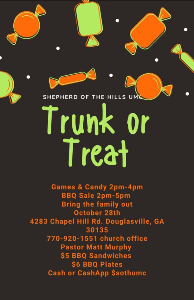 Trunk or Treat Shepherd of the Hills United Methodist Church