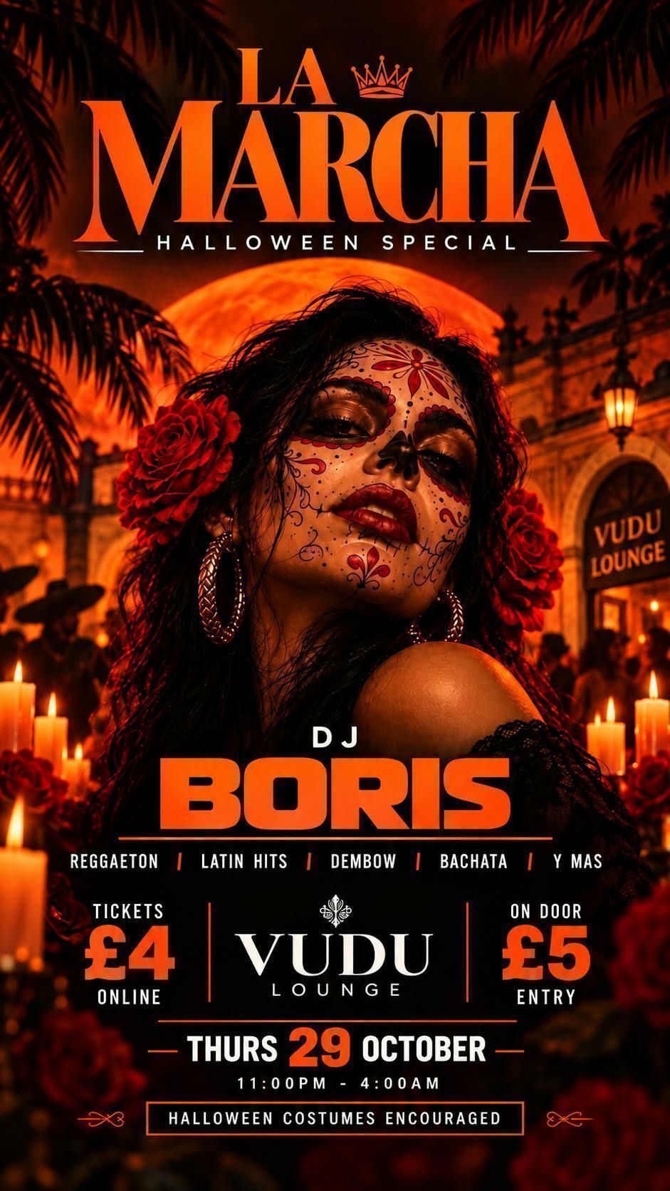 LA Marcha | Halloween Fiesta | Vudu Lounge | York in York, Thu Oct 29 ...