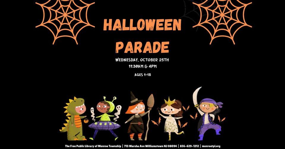 Halloween Parade The Free Public Library of Monroe Township