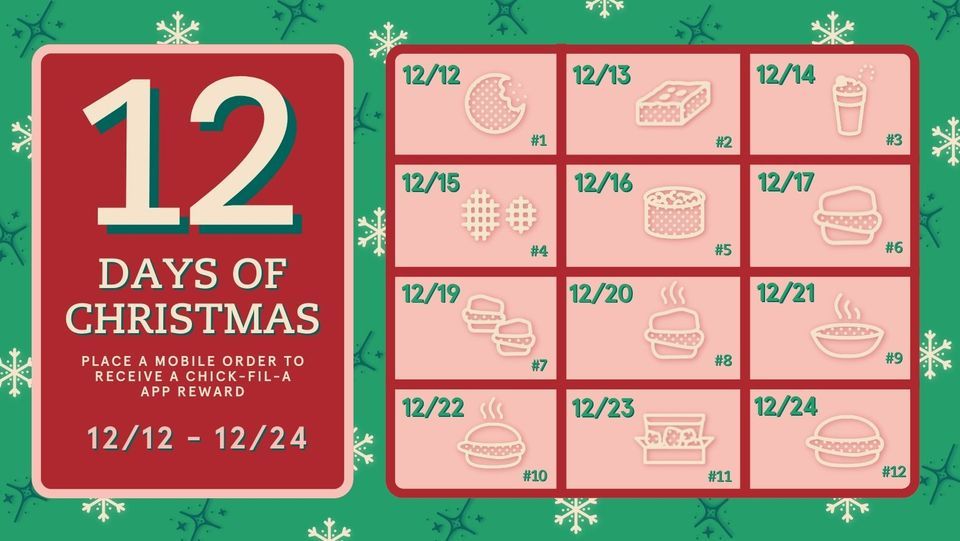 12 Days of Christmas ChickfilA 82nd & Milwaukee (6416 82nd St