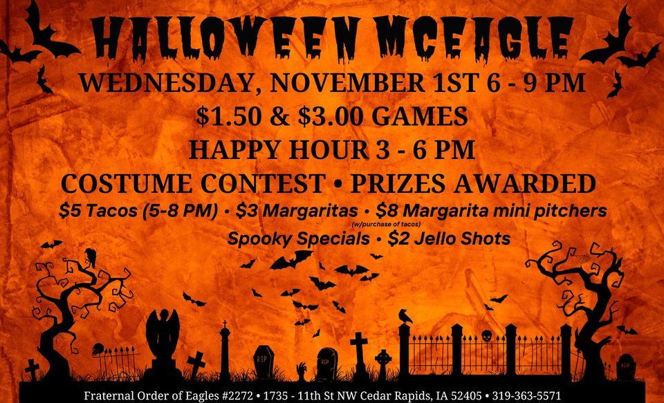 HALLOWEEN MCEAGLE & COSTUME CONTEST Cedar Rapids Eagles 2272