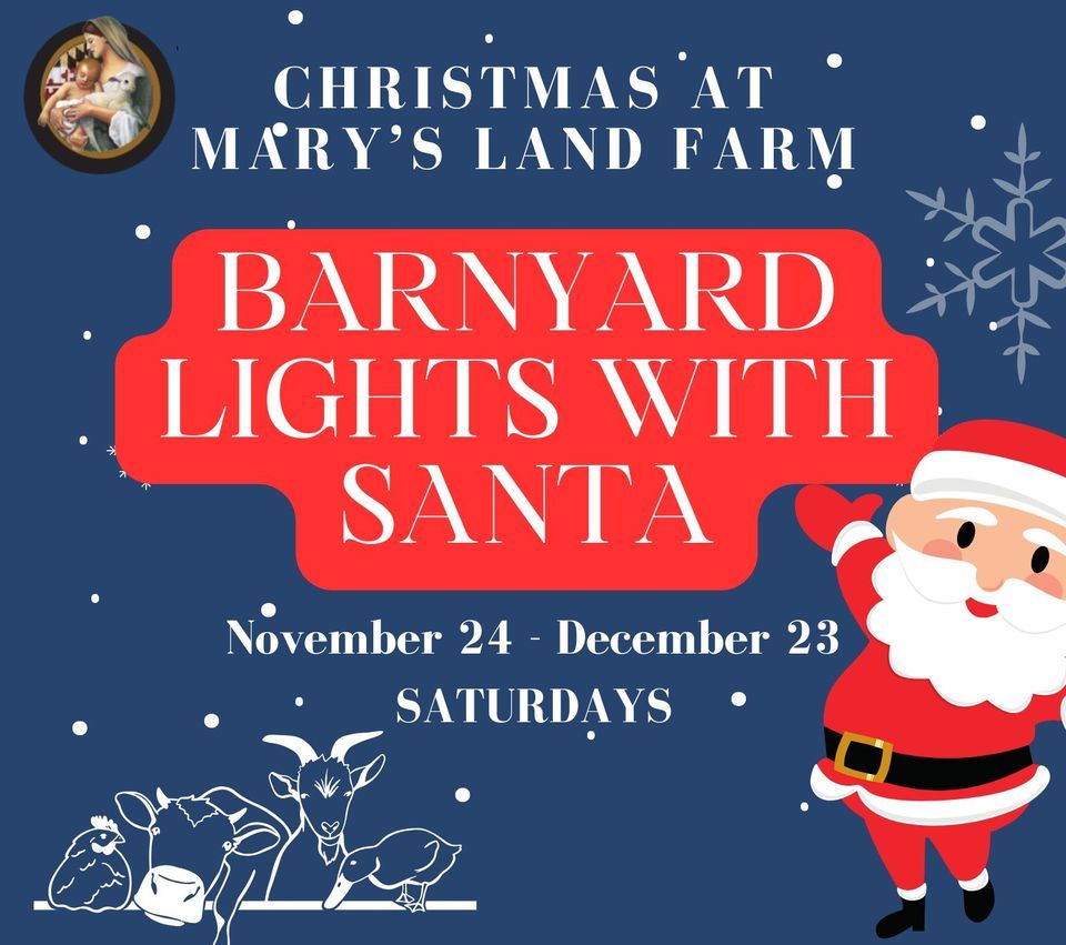 Barnyard Lights feat. SANTA Christmas at Marys Land Farm 4979