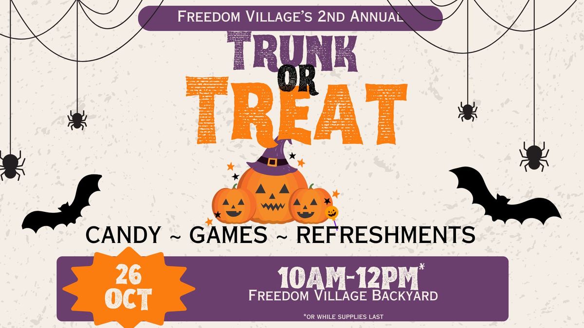 Trunk or Treat - Freedom Village's 2nd Annual